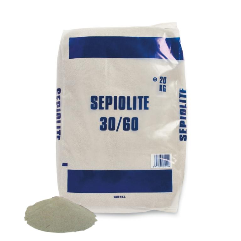 Sepiolite polvere minerale inerte non infiammabile e non tossico per assorbimento sostanze oleose