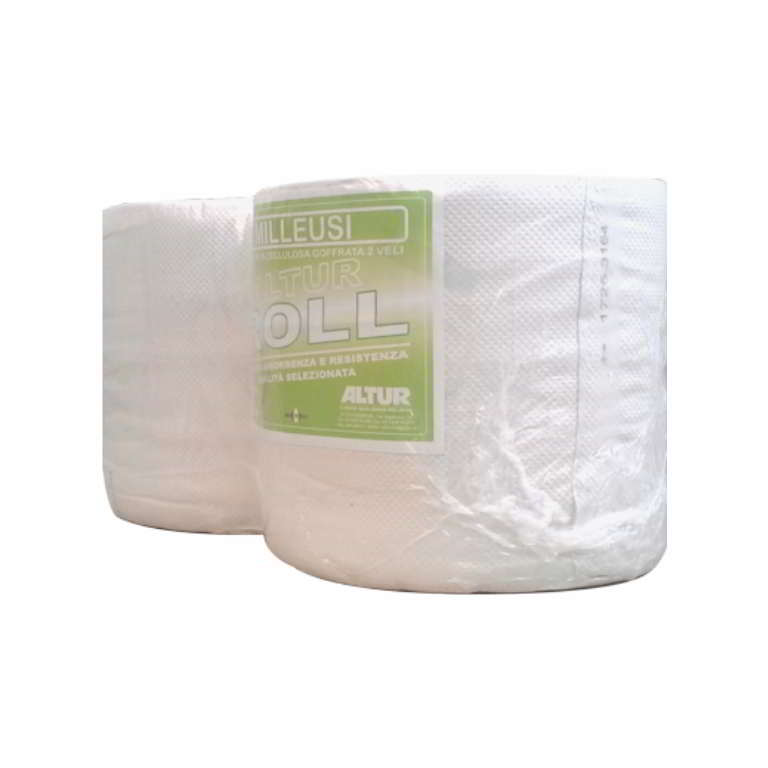 Altur Roll Milleusi carta in rotolo industriale bianca 100%cellulosa