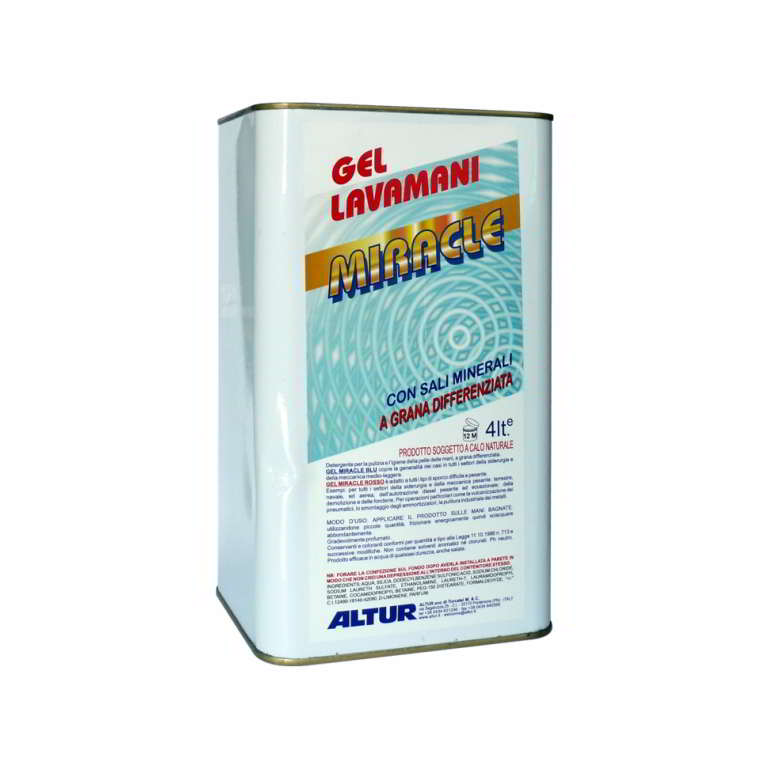 Gel Miracle Blu gel detergente per mani con microgranuli professionale per sporco medio-pesante