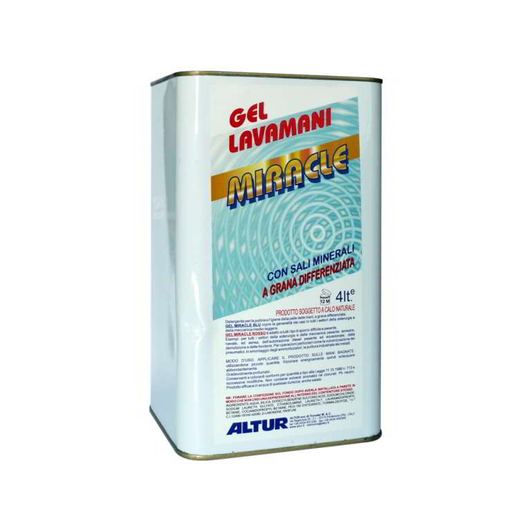 Gel Miracle Rosso gel detergente per mani con microgranuli professionale per sporco pesante